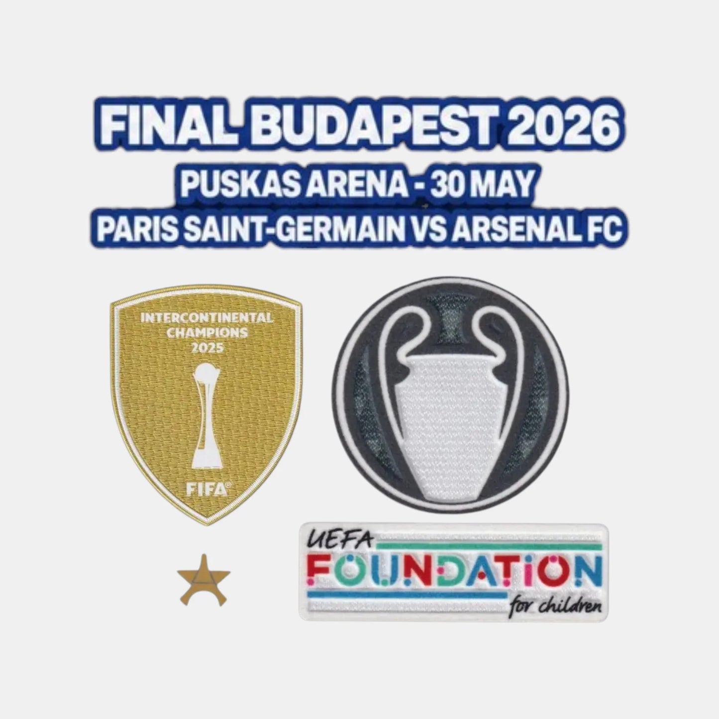 Patch Final Champions 2026 (Manga e Peito)
