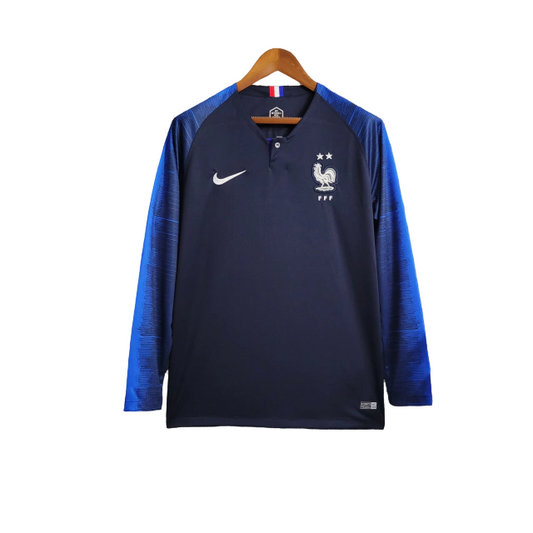 Camisa França I 2018 Manga Longa