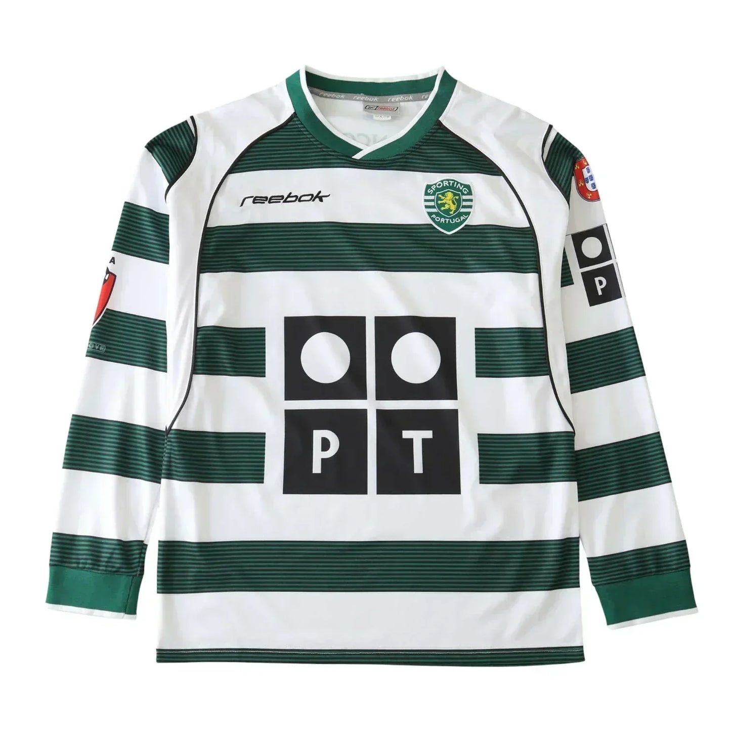Camisa Sporting I 2002/03 Manga Longa