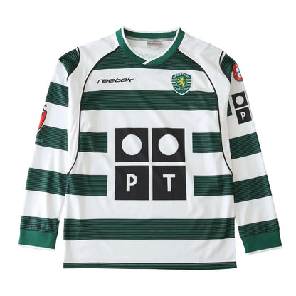 Camisa Sporting I 2002/03 Manga Longa