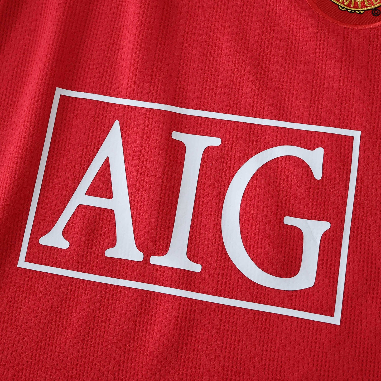 Kit Infantil Manchester United I 2007/08 Manga Longa