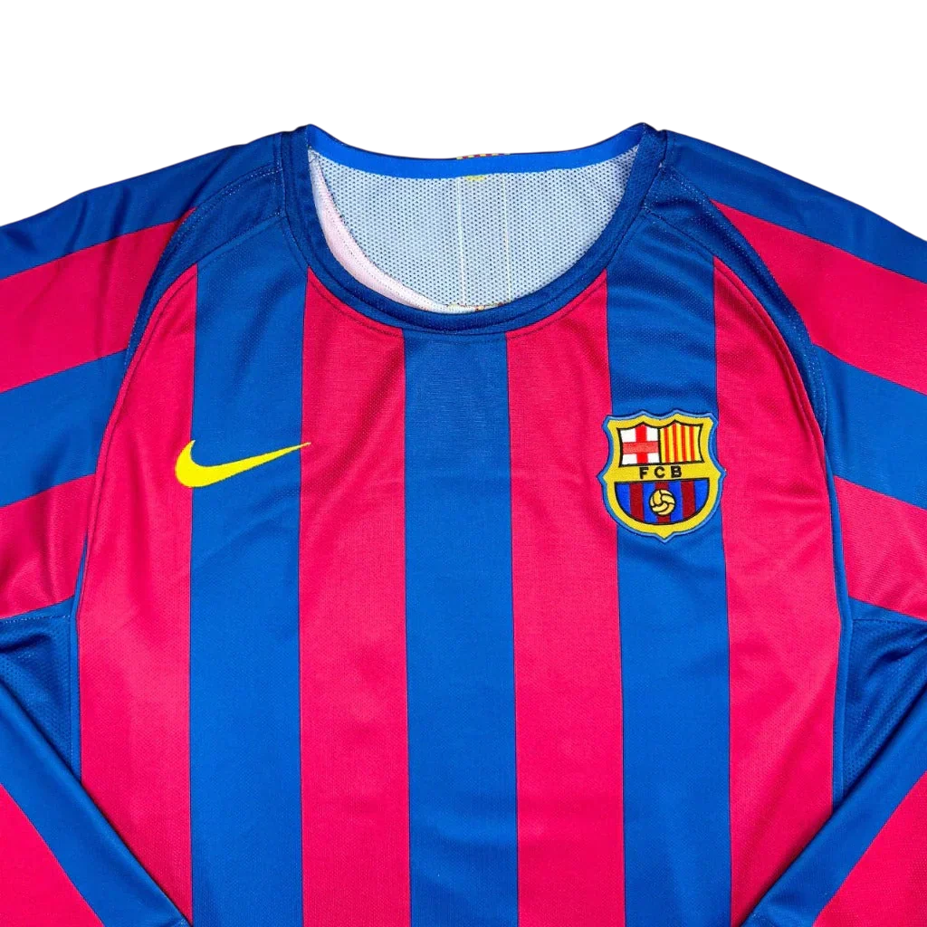 Camisa Barcelona 2005/06 I Manga Longa