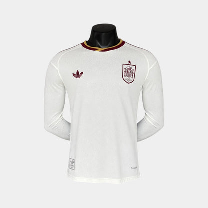 Camisa Espanha II 2026 Jogador Manga Longa