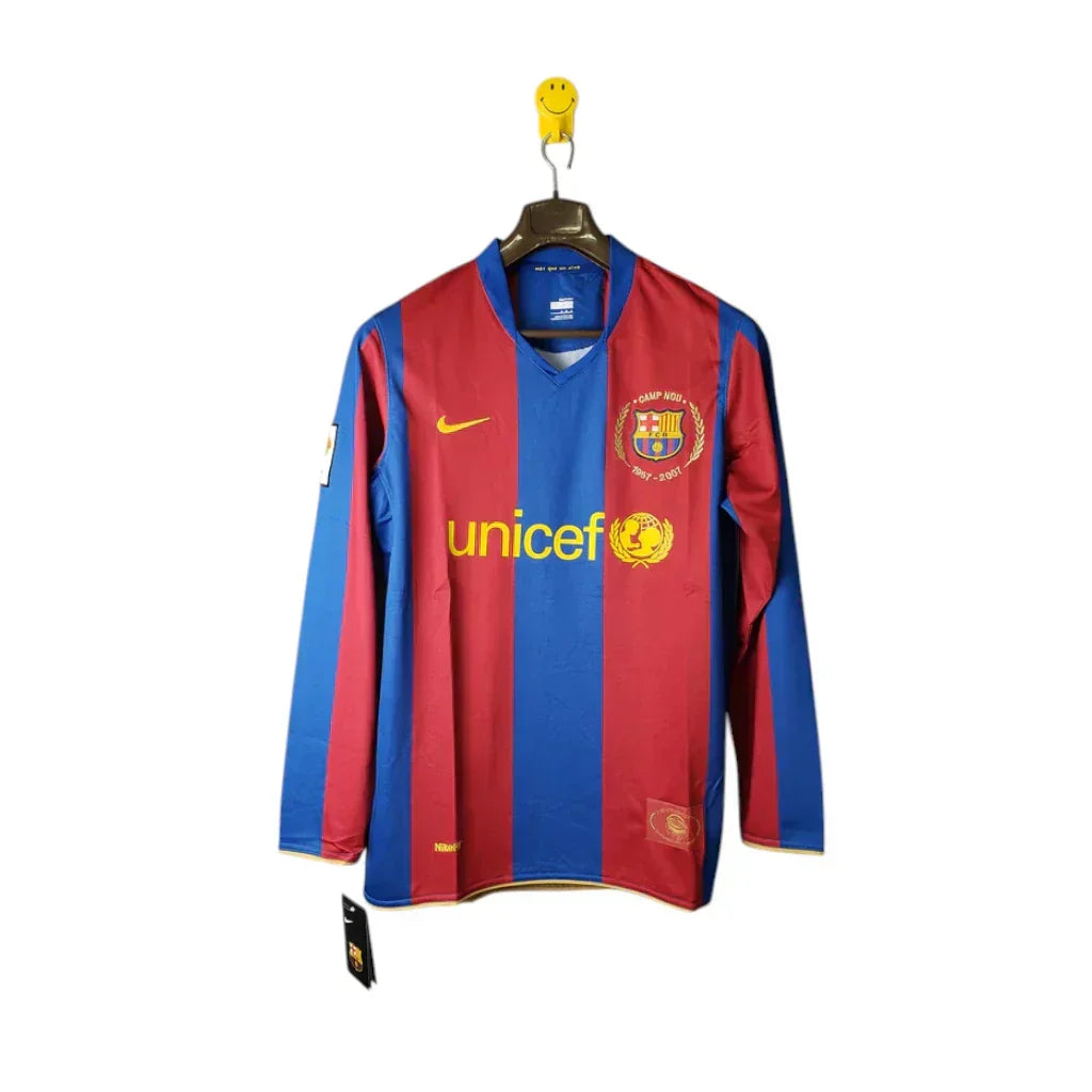 Camisa Barcelona 2007/08 I Manga Longa