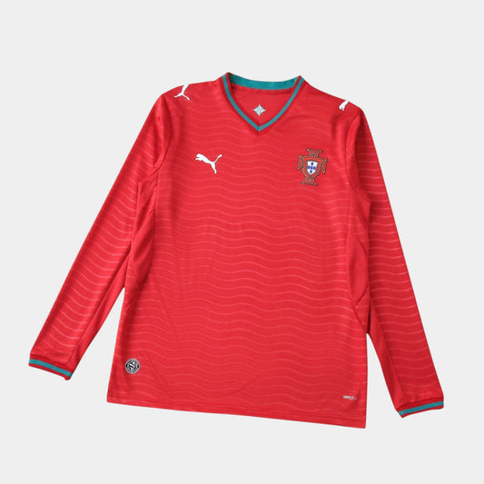 Camisa Portugal I 2026 Manga Longa Torcedor