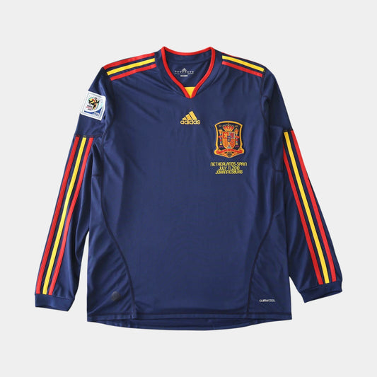 Camisa Espanha II 2010 Manga Longa